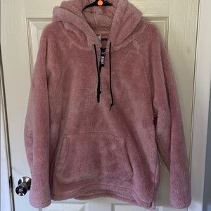 PINK Sherpa hoodie